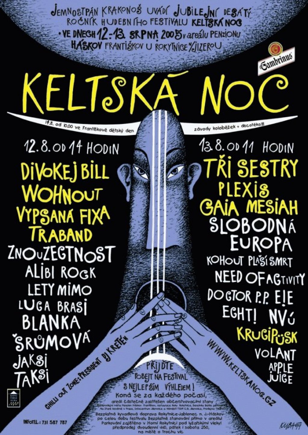 Plakát programu festivalu Keltská noc 2005