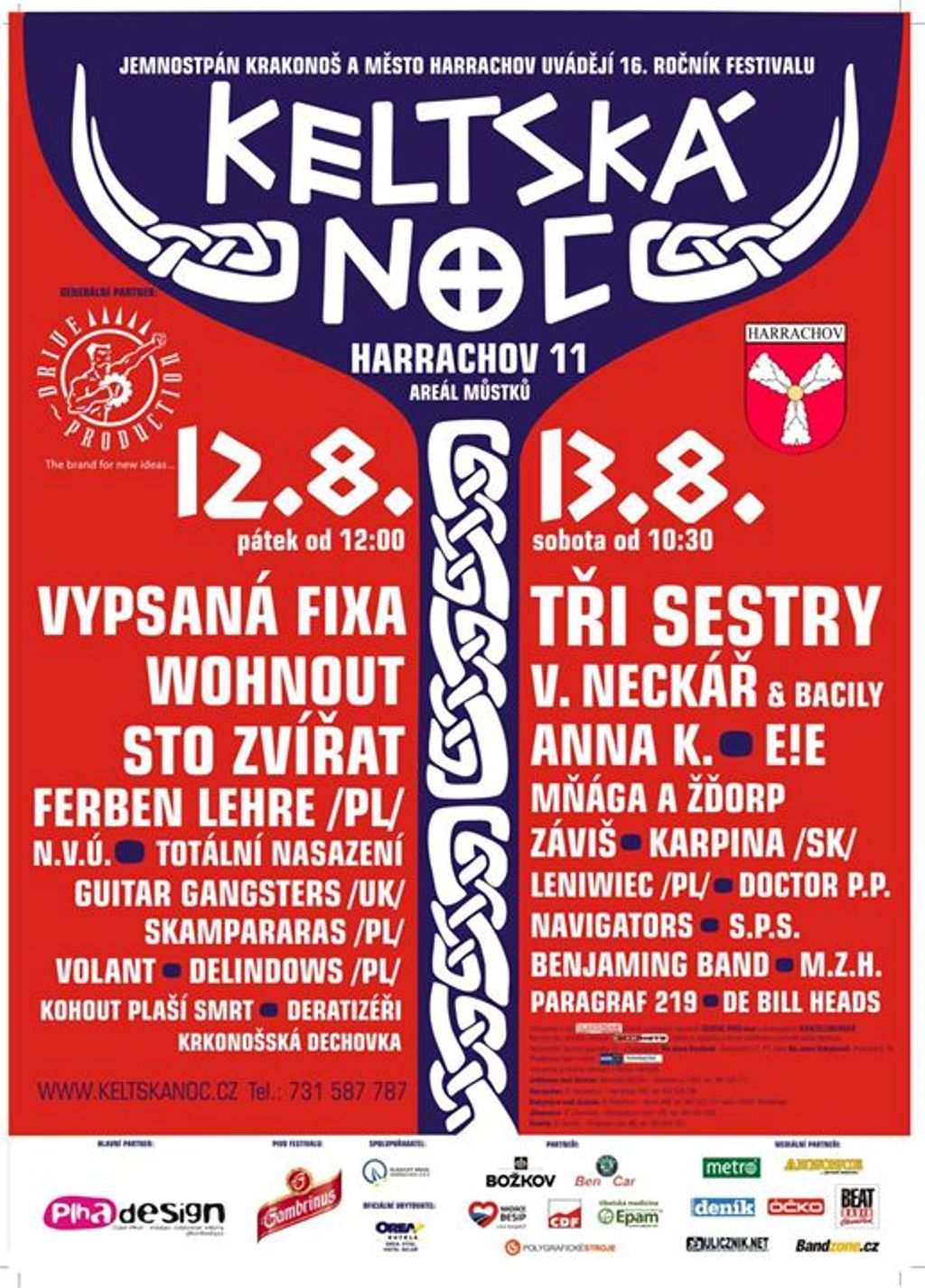 Plakát programu festivalu Keltská noc 2011