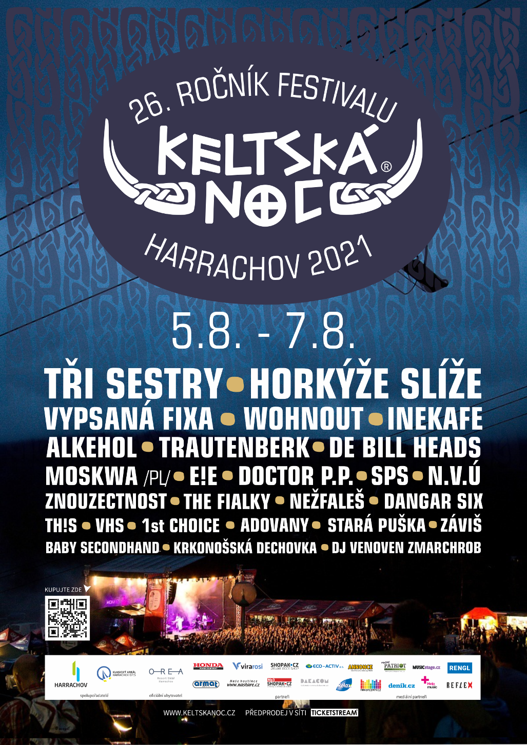 Plakát programu festivalu Keltská noc 2021